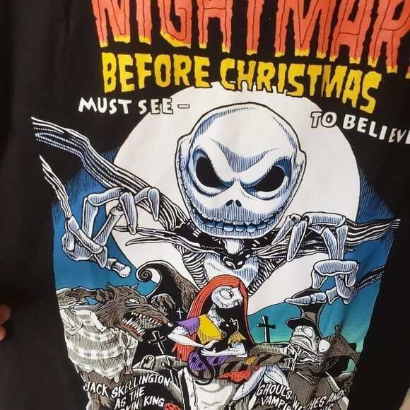 THE Nightmare Before Chritmas Disney Tee Shirt Comic Tim Burton 's Size … - Picture 4 of 7